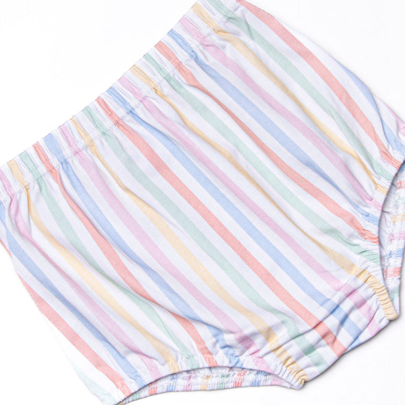 Summer Stripes Diaper Set, Orange