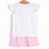 Wild Ones Smocked Ruffle Short Set, Pink