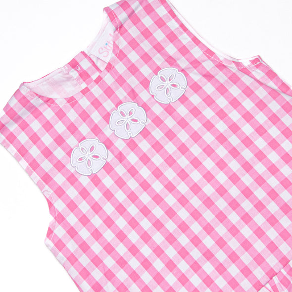 Washed Ashore Applique Short Set, Pink