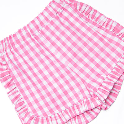 Washed Ashore Applique Short Set, Pink