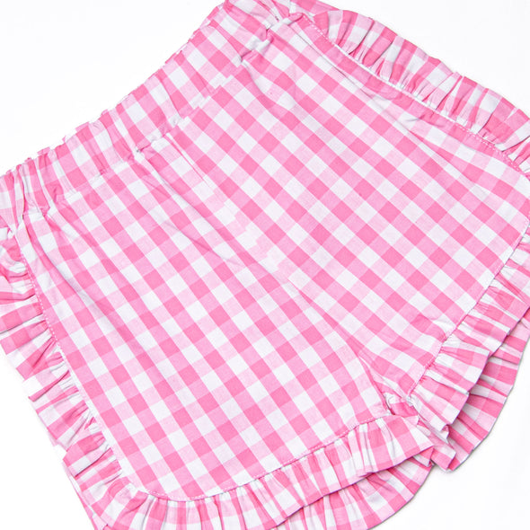 Washed Ashore Applique Short Set, Pink