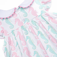 Seahorsin' Around Dress, Pink
