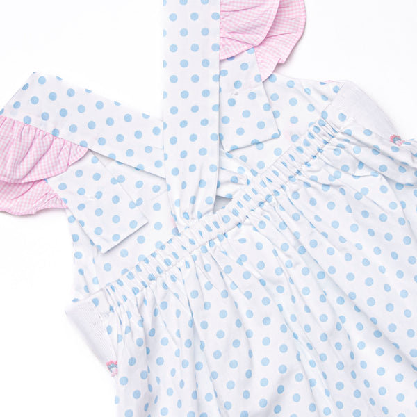 Seahorse Somersaults Smocked Ruffle Short Set, Pink