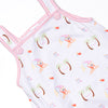 Corgi on the Coast Ruffle Short Set, Pink
