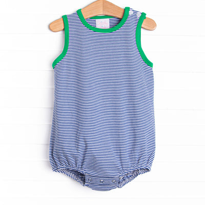 Georgie Bubble, Green and Royal Blue Stripe