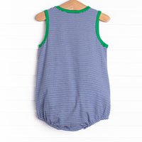 Georgie Bubble, Green and Royal Blue Stripe