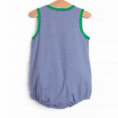 Georgie Bubble, Green and Royal Blue Stripe
