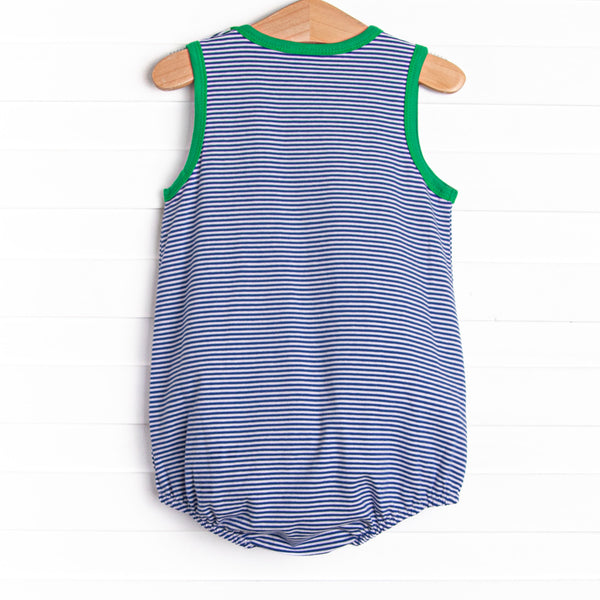 Georgie Bubble, Green and Royal Blue Stripe