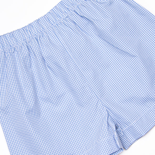 Wild Ones Smocked Short Set, Blue