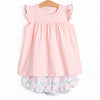 Marsh Meadows Ruffle Short Set, Pink