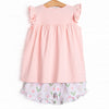 Marsh Meadows Ruffle Short Set, Pink