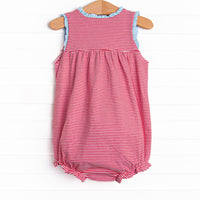 Julie Bubble, Light Blue and Red Stripe