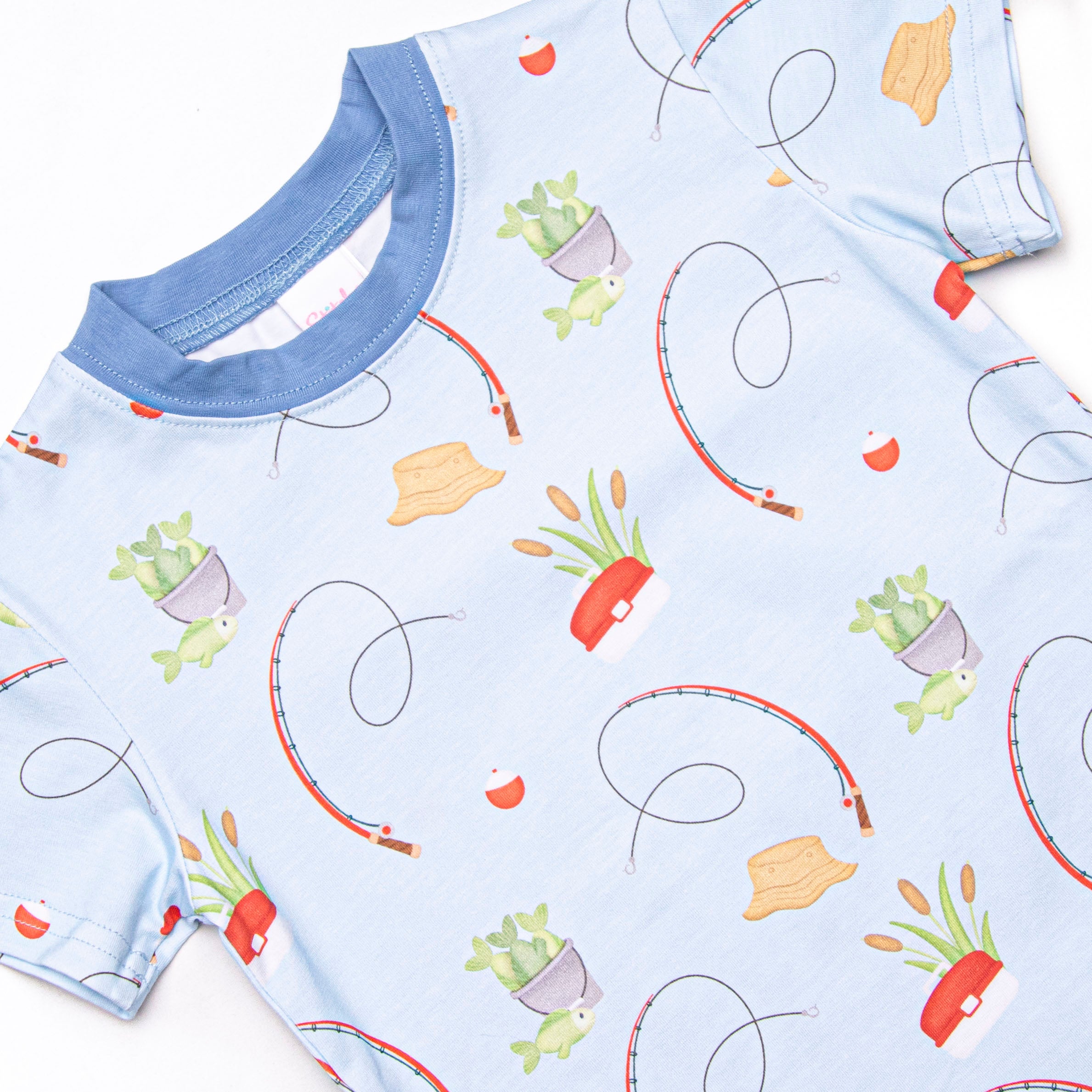 Reely Good Day Short Set, Blue – Stitchy Fish Reely Good Day Short Set, Blue – Stitchy Fish