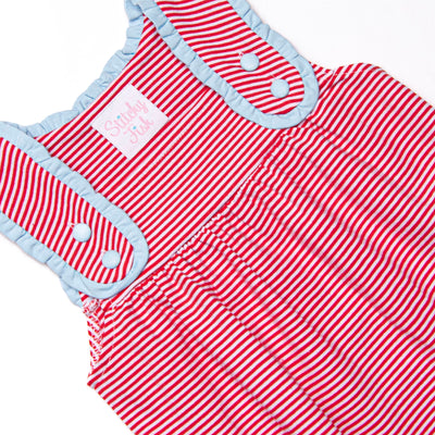 Julie Bubble, Light Blue and Red Stripe