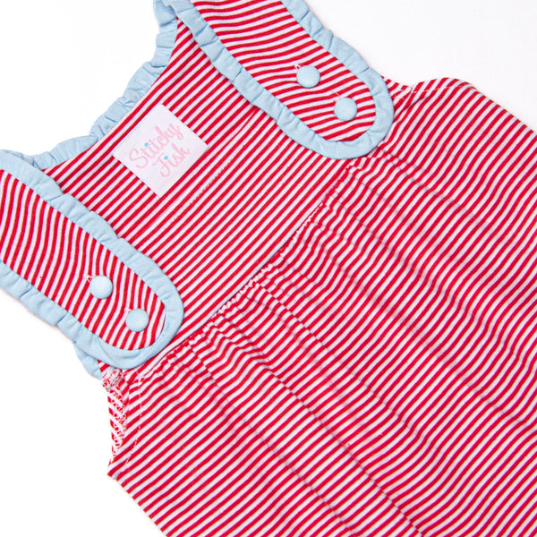 Julie Bubble, Light Blue and Red Stripe