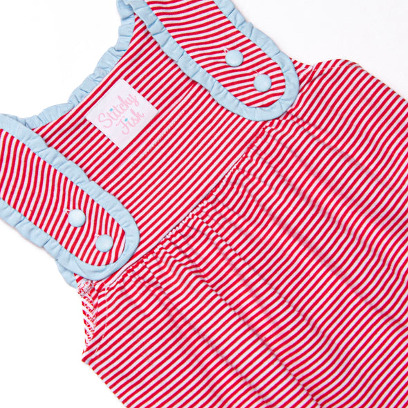 Julie Bubble, Light Blue and Red Stripe