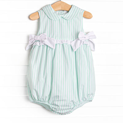 Pastel Pinstripe Bubble, Green