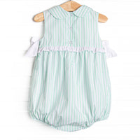 Pastel Pinstripe Bubble, Green