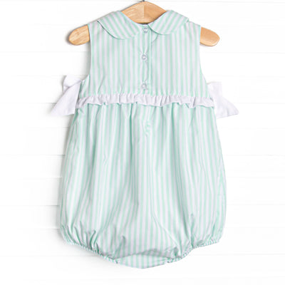 Pastel Pinstripe Bubble, Green