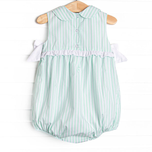 Pastel Pinstripe Bubble, Green