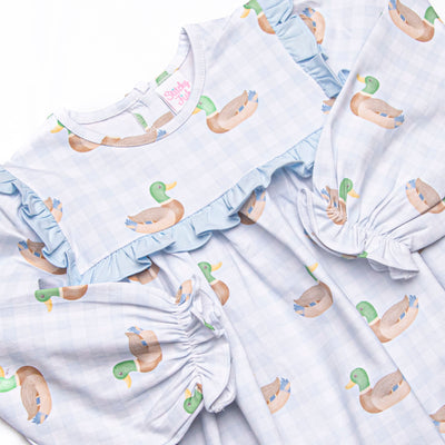 Pondside Picnic Ruffle Bubble, Blue