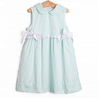 Pastel Pinstripe Dress, Green
