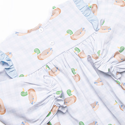 Pondside Picnic Ruffle Bubble, Blue