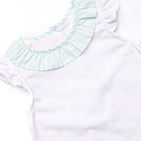 Pastel Pinstripe Skirt Set, Green