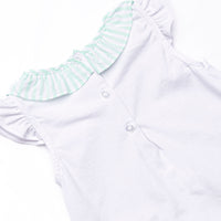 Pastel Pinstripe Skirt Set, Green