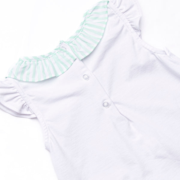 Pastel Pinstripe Skirt Set, Green
