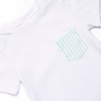 Pastel Pinstripe Short Set, Green