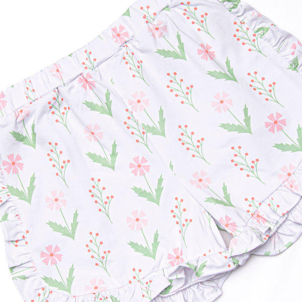 Marsh Meadows Ruffle Short Set, Pink