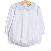 Pondside Picnic Bubble, Blue Gingham
