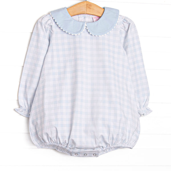 Pondside Picnic Bubble, Blue Gingham