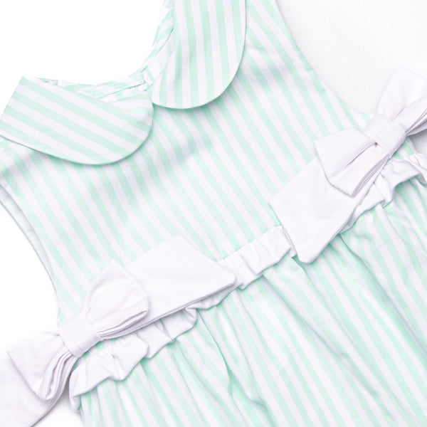Pastel Pinstripe Bubble, Green