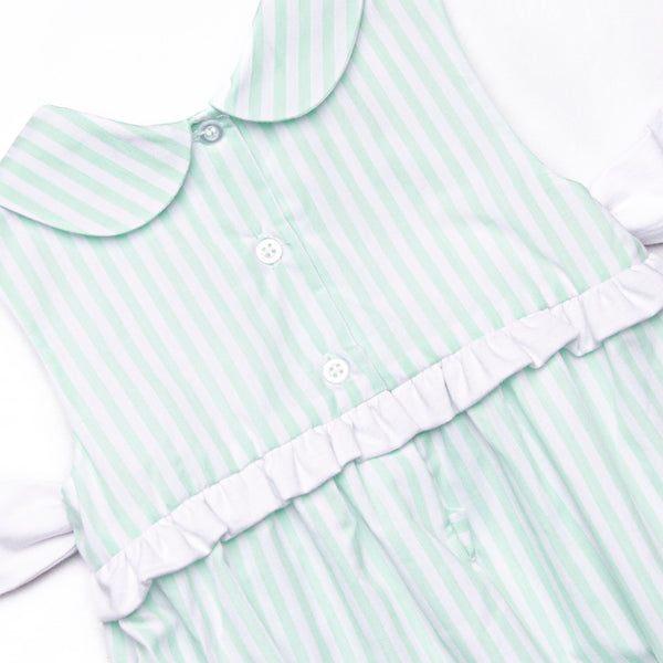 Pastel Pinstripe Bubble, Green
