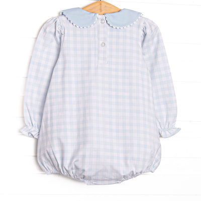 Pondside Picnic Bubble, Blue Gingham