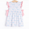 Nellie Narwhal Side Tie Dress, Blue
