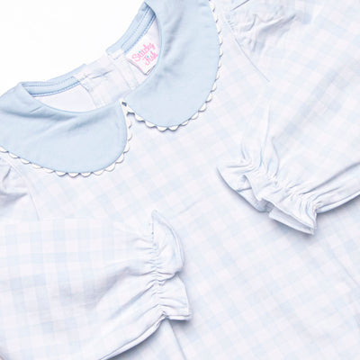 Pondside Picnic Bubble, Blue Gingham