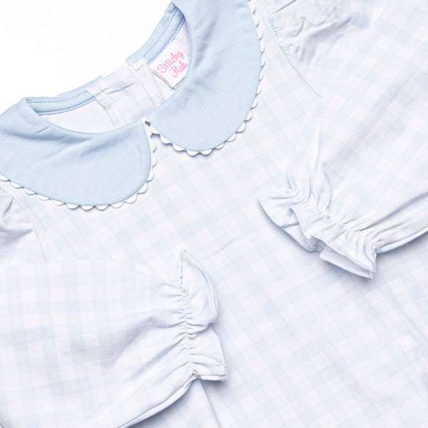 Pondside Picnic Bubble, Blue Gingham