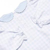 Pondside Picnic Bubble, Blue Gingham