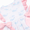 Nellie Narwhal Side Tie Dress, Blue