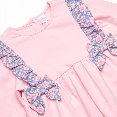 Pop of Posies Side Tie Legging Set, Pink
