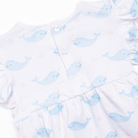 Nellie Narwhal Side Tie Bubble, Blue