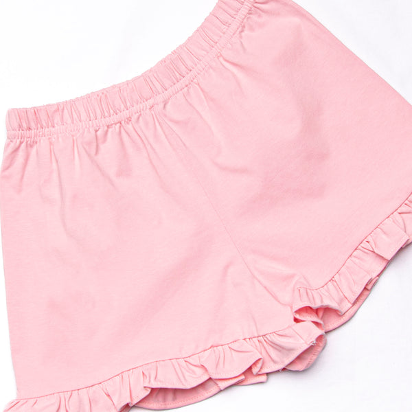Birthday Party Ruffle Short Set, Pink