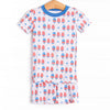 Taste of Freedom Bamboo Pajama Short Set, Blue