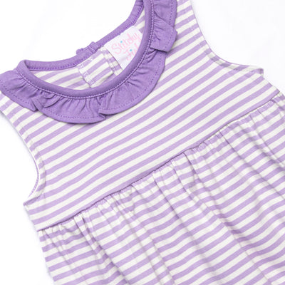 Hannah Dress, Purple Stripe
