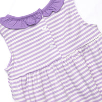 Hannah Dress, Purple Stripe