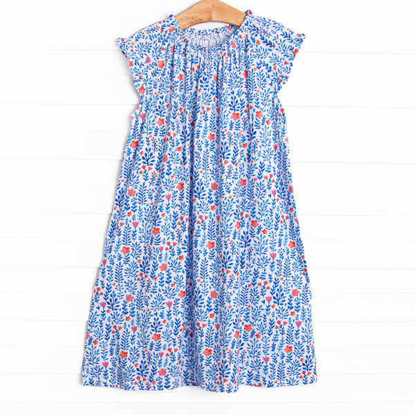 Freedom Fields Bamboo Night Gown, Blue
