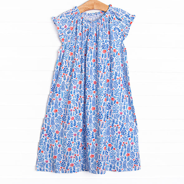 Freedom Fields Bamboo Night Gown, Blue
